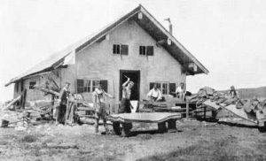 Drehmöser Hütte im Frühjahr 1933